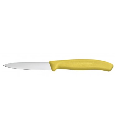 Victorinox 6.7606.l118 Boite de 20 Couteau office, lame 8 cm inox, pointe milieu, manche polypropylène jaune.
