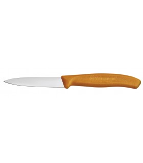 Victorinox 6.7606.l119 Boite de 20 Couteau office, lame 8 cm inox, pointe milieu, manche polypropylène orange