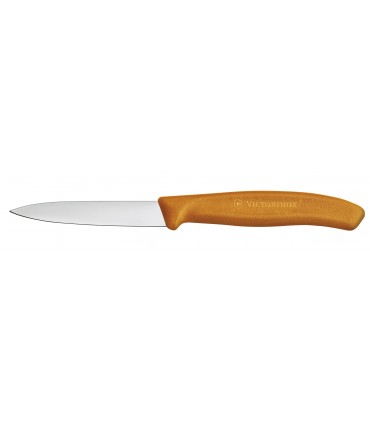 Victorinox 6.7606.l119 Boite de 20 Couteau office, lame 8 cm inox, pointe milieu, manche polypropylène orange