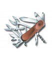 Victorinox 2.5221.s63 Couteau Evowood s 557, lame acier inox, manche 8,5 cm Bois Noyer