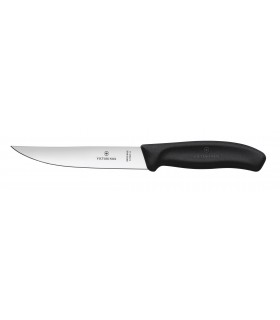 Victorinox 6.7903.14 Boite de 6 Couteau steak « gaucho », lame 14 cm inox, manche polypropylène noir.