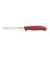Victorinox 6.7931.12 Boite de 6 Couteau pizza/steak « gourmet », lame crantée 12 cm inox, manche polypropylène rouge.