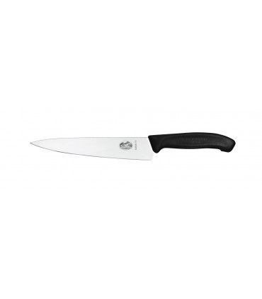 Victorinox 6.8003.15g Couteau découper, lame 15 cm inox, manche polypropylène noir, en boîte cadeau