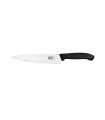 Victorinox 6.8003.15g Couteau découper, lame 15 cm inox, manche polypropylène noir, en boîte cadeau