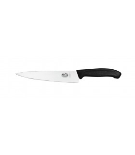 Victorinox 6.8003.22g Couteau découper, lame 19 cm inox, manche polypropylène noir, en boîte cadeau.