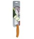 Victorinox 6.8526.17l9b Couteau Santoku, lame alvéolée 17 cm inox, manche polypropylène orange sur carte.