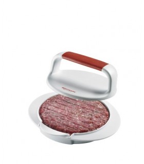 Manufacturer 6233 Presse à steak haché/hamburger, diamètre 11 cm. Bakélite Blanc/rouge
