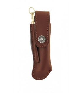 Max Capdebarthes 67812 Etui cuir Pérou, port vertical pour Laguiole tous modèles de 12 cm de manche. Fusil de poche réf. 260.