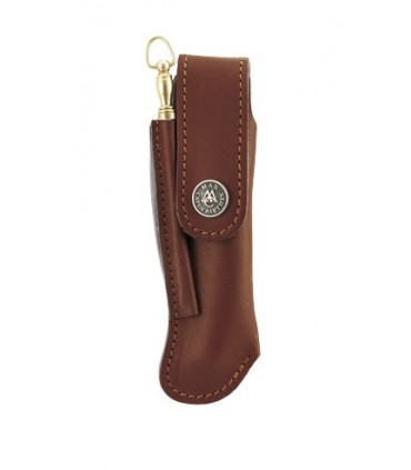 Max Capdebarthes 67812 Etui cuir Pérou, port vertical pour Laguiole tous modèles de 12 cm de manche. Fusil de poche réf. 260.