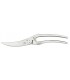 Manufacturer 695 Coupe-volailles démontable inox, branches pleines, fermoir central. Lg totale : 24 cm.