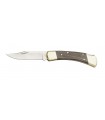 Bück 7112 Couteau Hunter 111, lame acier 420 à cran, manche 11 cm ébène