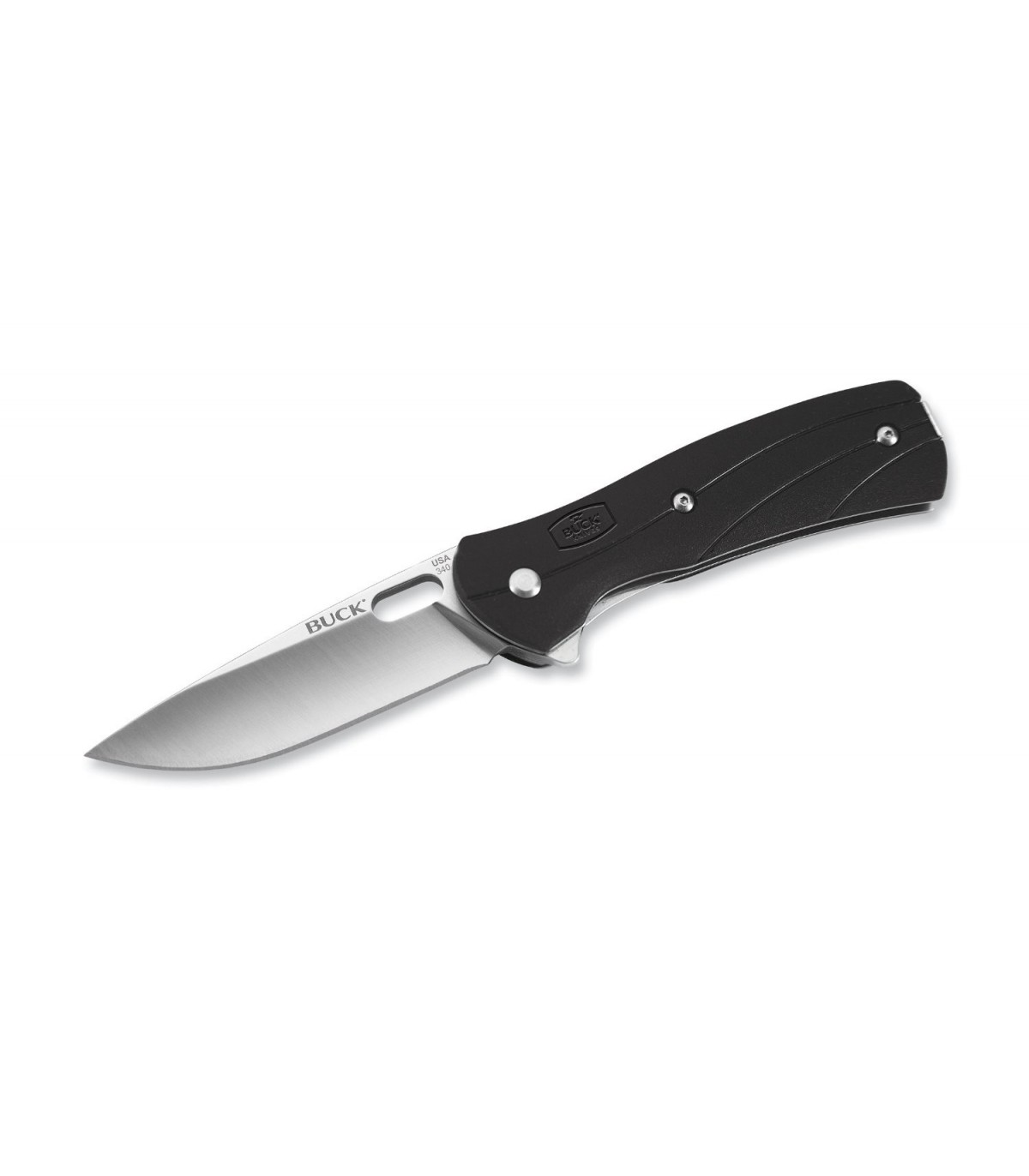 Bück 7345 Couteau Vantage Select, lame à trou acier 420 avec « flipper » et cran intérieur Bück 7345 Couteau Vantage Select, lame à trou acier 420 avec « flipper » et cran intérieur