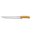 Victorinox 5.8433.31 Couteau de boucher, lame étroite 31 cm inox, manche grillon® jaune.