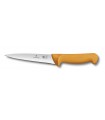 Victorinox 5.8412.13 Couteau désosser/saigner, lame 13 cm inox, manche grillon® jaune.