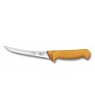 Victorinox 5.8405.13 Couteau désosser, lame étroite 13 cm inox, dos renversé, manche grillon® jaune
