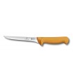 Victorinox 5.8409.16 Couteau désosser, manche grillon® jaune, lame flexible dos droit usée étroite, 16 cm inox.