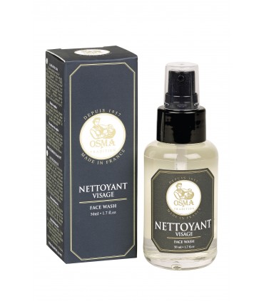 Osma 8031 Flacon pompe en verre 50 ml, nettoyant visage
