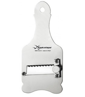 Eppicotipai 239 Râpe inox réglable, lame à dents pour éclats de chocolat, légumes, fromages...