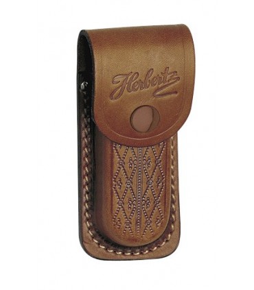 Herbertz 2652130 Etui cuir marron pour couteaux de 13 cm de manche.