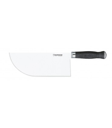Bargoin 280.24 Feuille de boucher inox, dos droit, manche ABS, lame 24 cm. Poids : 580 g.