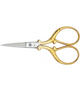 Nogent hb 520 3019 Ciseaux broder fleurs « HB », 9 cm, dorés.
