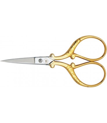Nogent hb 520 3019 Ciseaux broder fleurs « HB », 9 cm, dorés.