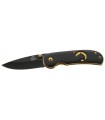 Puma Tec 302409 Couteau, lame noire acier 420, manche 9 cm aluminium noir