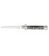 Manufacturer 3323 Couteau, lame KRISS inox, manche 12 cm corne, mitre basculante.