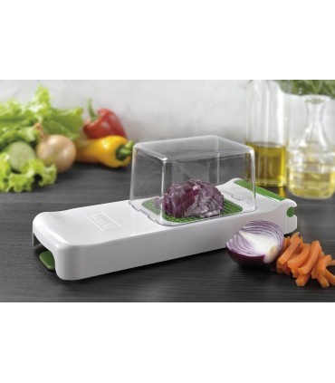 Alligator 39208 Coupe legumes Chopper, 8 x 11 x 11 cm. Taille de la coupe 5 mm. bakélite blanc