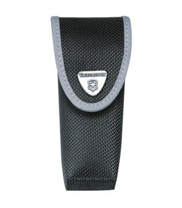 Victorinox 4.0547.3 Étui nylon noir avec compartiment pour mini-torche, pour couteaux à cran 111 mm jusqu'à 10 pièces.