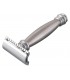 Merkur 43.002 Rasoir lourd chromé, manche inox.