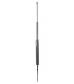 Piranha 44714 Matraque téles.  carbone, 3 tubes, manche PVC dragonne, étui. Lgr ferm : 17 cm. Lg ouv. : 40 cm. Pds : 115 grs.