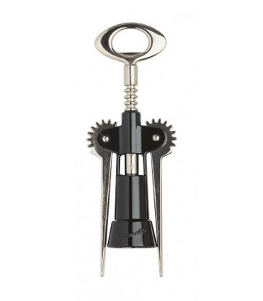 Ghidini 45.10 Tire-bouchon, 2 leviers « TAVERNELLO » noir, en coffret cadeau.