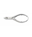 Hb 4510.10 Pince ongle  américaine 10 cm, acier français inox, mors concaves, double ressort et fermoir automatique