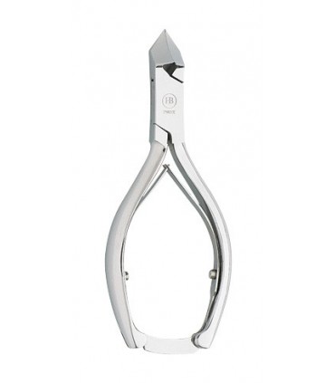 Hb 4510.15 Pince ongle  américaine 15 cm, acier français inox, mors concaves, double ressort et fermoir automatique