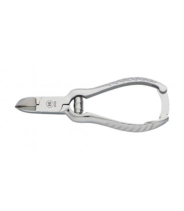 Hb 4516 Pince Pince à ongles sécateur 14 cm, acier français inox, mors concaves, ressort comtois et fermoir automatique.
