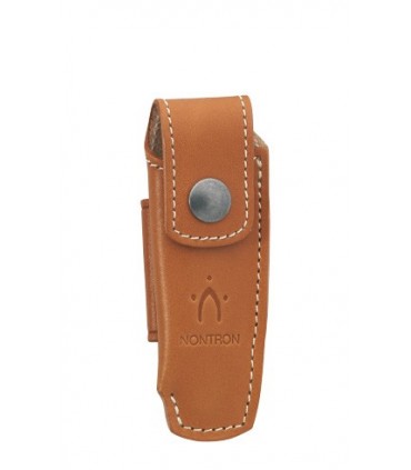 Nontron 87222 Etui cuir fauve pour NONTRON « n° 22 » de 10,5 cm de manche.