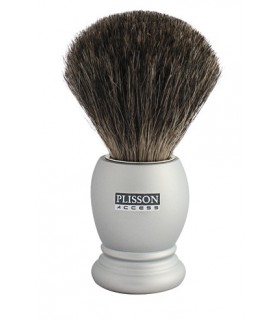 Plisson 955800 Blaireau Pur gris (taille 12), monture gris arctique.