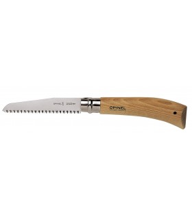 Opinel  981 Couteau, lame inox 7,5 cm, manche 16,5 cm hêtre (coupe en tirant).