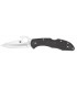 Spyderco c11pgyw Couteau Delica Wave, lame acier VG-10  profil sabre, manche 11 cm nylon/fibre de verre noir
