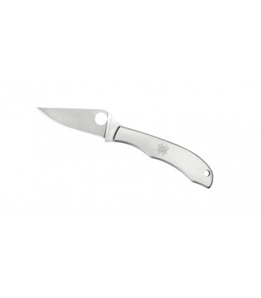 Spyderco c137p Couteau HoneyBee, lame acier 3 Cr, profil plat, manche 5 cm inox.