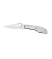 Spyderco c138p Couteau Grasshoper, lame acier 3 Cr, profil plat, manche 7 cm inox.