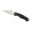 Spyderco c81gp2 Couteau Para military 2, lame acier CPM-S30V, profil plat, manche 12 cm G10 noir,