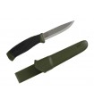 Morakniv 11827 Poignard, lame 10,5 cm inox, manche gomme noir, étui rigide Noir