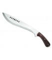 Herbertz 150633 Machette, lame à trous 33 cm acier 420, manche en bois de pacca