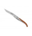 Cdozorme 4913.g Couteau Laguiole, lame acier X50CrMoV15, manche 11 cm Bois/inox genévrier