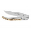 Cdozorme 4913.b Couteau Laguiole,  lame acier X50CrMoV15, manche 11 cm Corne/inox Corne de bélier