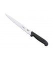 Victorinox 5.3703.18 Couteau dénerver/filet de sole, lame flexible 18 cm inox, manche fibrox noir.