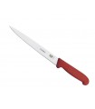 Victorinox 5.3701.20  Couteau dénerver/filet de sole, lame flexible 20 cm inox, manche fibrox rouge.