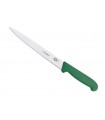 Victorinox 5.3704.20  Couteau dénerver/filet de sole, lame flexible 20 cm inox, manche fibrox vert.
